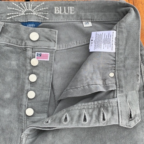NWT Daily Blue by AG Boost Corduroy Jeans In Gray Size 29 /31 - Picture 5 of 15